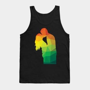 Couple Kissing Silhouette Tank Top